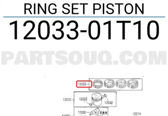 Nissan 1203301T10 RING SET PISTON