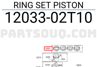 Nissan 1203302T10 RING SET PISTON