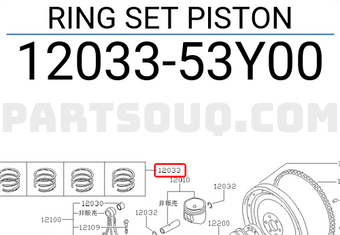 Nissan 1203353Y00 RING SET PISTON