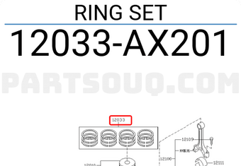Nissan 12033AX201 RING SET