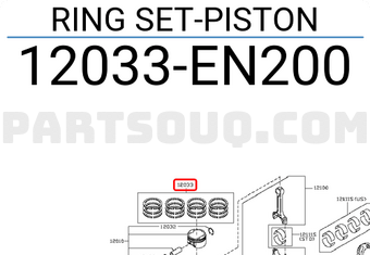 Nissan 12033EN200 RING SET-PISTON