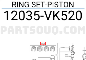 Nissan 12035VK520 RING SET-PISTON