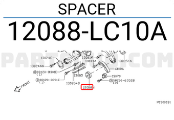 Nissan 12088LC10A SPACER