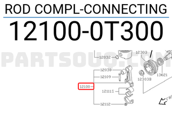 Nissan 121000T300 ROD COMPL-CONNECTING
