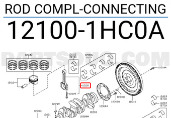 Nissan 121001HC0A ROD COMPL-CONNECTING
