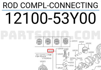 Nissan 1210053Y00 ROD COMPL-CONNECTING