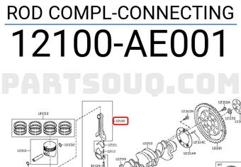 Nissan 12100AE001 ROD COMPL-CONNECTING