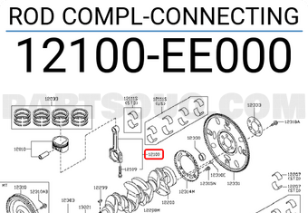 Nissan 12100EE000 ROD COMPL-CONNECTING
