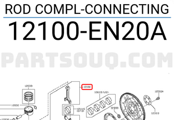 Nissan 12100EN20A ROD COMPL-CONNECTING