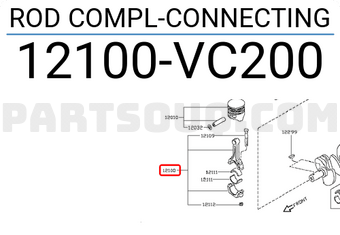 Nissan 12100VC200 ROD COMPL-CONNECTING