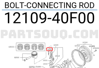 Nissan 1210940F00 BOLT-CONNECTING ROD