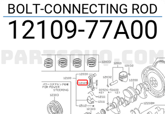 Nissan 1210977A00 BOLT-CONNECTING ROD