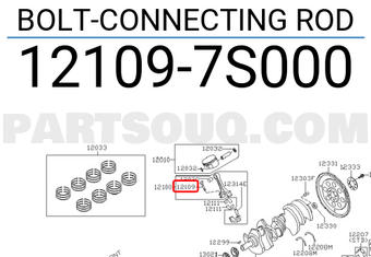 Nissan 121097S000 BOLT-CONNECTING ROD