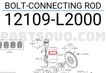 Nissan 12109L2000 BOLT-CONNECTING ROD