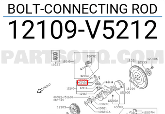 Nissan 12109V5212 BOLT-CONNECTING ROD