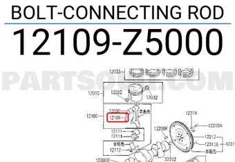 Nissan 12109Z5000 BOLT-CONNECTING ROD