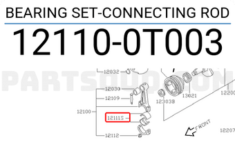 Nissan 121100T003 BEARING SET-CONNECTING ROD
