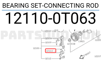Nissan 121100T063 BEARING SET-CONNECTING ROD