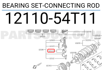 Nissan 1211054T11 BEARING SET-CONNECTING ROD