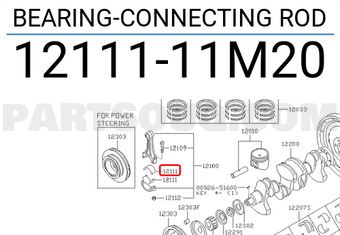 Nissan 1211111M20 BEARING-CONNECTING ROD