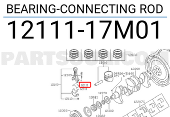 Nissan 1211117M01 BEARING-CONNECTING ROD