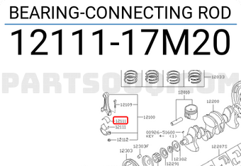 Nissan 1211117M20 BEARING-CONNECTING ROD