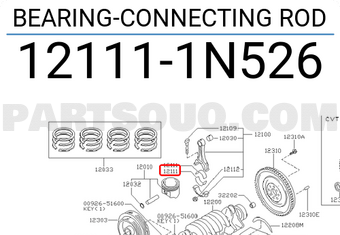 Nissan 121111N526 BEARING-CONNECTING ROD