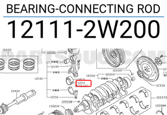 Nissan 121112W200 BEARING-CONNECTING ROD