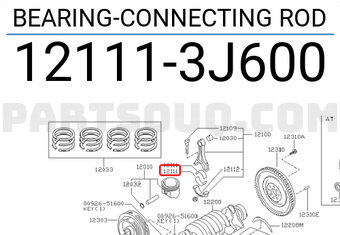 Nissan 121113J600 BEARING-CONNECTING ROD