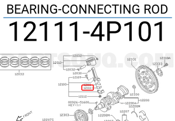 Nissan 121114P101 BEARING-CONNECTING ROD