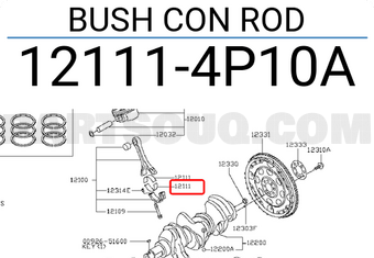 Nissan 121114P10A BUSH CON ROD