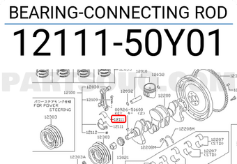 Nissan 1211150Y01 BEARING-CONNECTING ROD