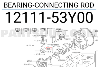 Nissan 1211153Y00 BEARING-CONNECTING ROD