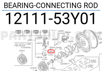 Nissan 1211153Y01 BEARING-CONNECTING ROD