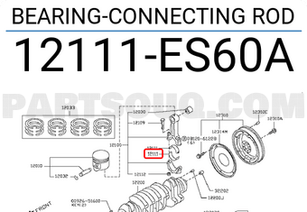 Nissan 12111ES60A BEARING-CONNECTING ROD