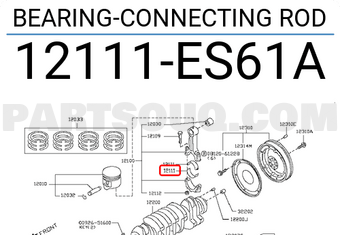 Nissan 12111ES61A BEARING-CONNECTING ROD