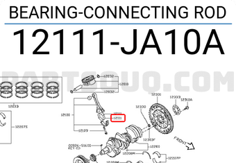 Nissan 12111JA10A BEARING-CONNECTING ROD