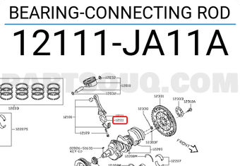 Nissan 12111JA11A BEARING-CONNECTING ROD