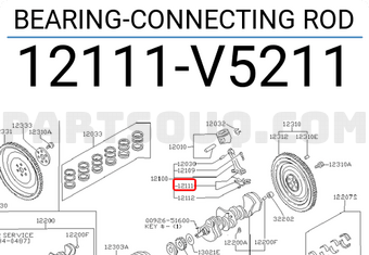 Nissan 12111V5211 BEARING-CONNECTING ROD