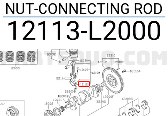 Nissan 12113L2000 NUT-CONNECTING ROD