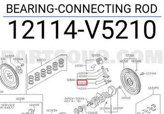Nissan 12114V5210 BEARING-CONNECTING ROD