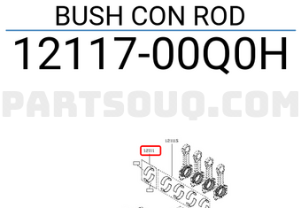 Nissan 1211700Q0H BUSH CON ROD