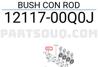 Nissan 1211700Q0J BUSH CON ROD
