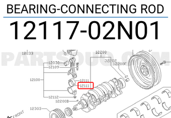 Nissan 1211702N01 BEARING-CONNECTING ROD