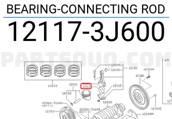 Nissan 121173J600 BEARING-CONNECTING ROD