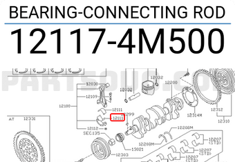 Nissan 121174M500 BEARING-CONNECTING ROD