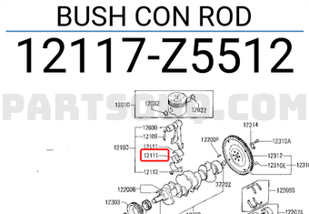 Nissan 12117Z5512 BUSH CON ROD