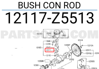Nissan 12117Z5513 BUSH CON ROD