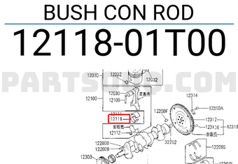 Nissan 1211801T00 BUSH CON ROD