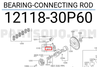 Nissan 1211830P60 BEARING-CONNECTING ROD
